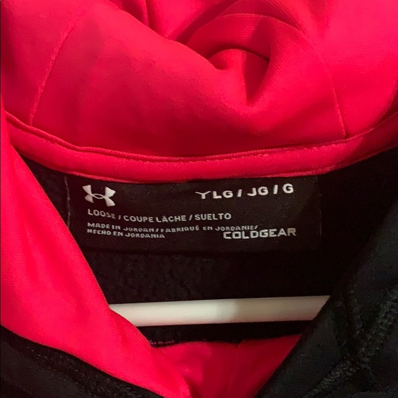 Under armouryouth large pink and black hoodie - Picture 2 of 2